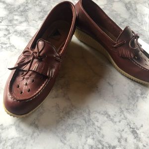 Vintage Pinwheels Wedge Loafer.